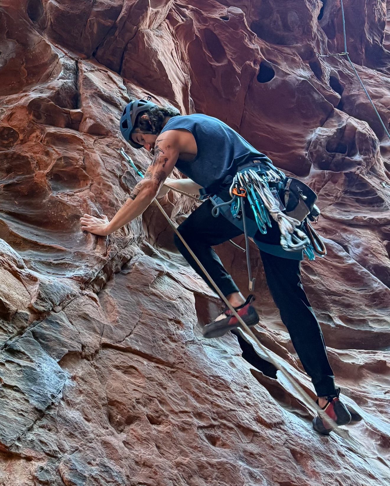 Argo Ovsepyan, cropped from the supplied climbing photograph